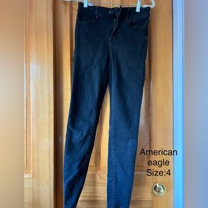 Black skinny jeans from American eagle